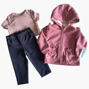 Carter's conjunto 3 piezas bebé niña 9 meses